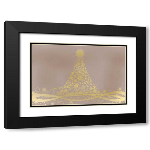 Christmas Light Black Modern Wood Framed Art Print with Double Matting by Allen, Kimberly