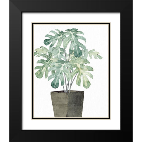 Olive Pot 1 Black Modern Wood Framed Art Print with Double Matting by Allen, Kimberly