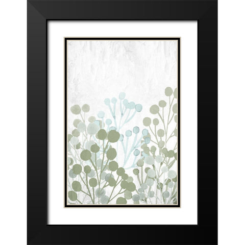 Garden Greens 2 Black Modern Wood Framed Art Print with Double Matting by Allen, Kimberly