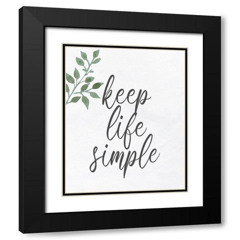 Simple Black Modern Wood Framed Art Print with Double Matting by Allen, Kimberly