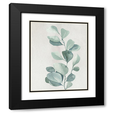Soft Greens 3 Black Modern Wood Framed Art Print with Double Matting by Allen, Kimberly