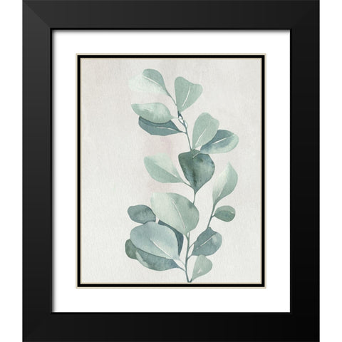 Soft Greens 3 Black Modern Wood Framed Art Print with Double Matting by Allen, Kimberly