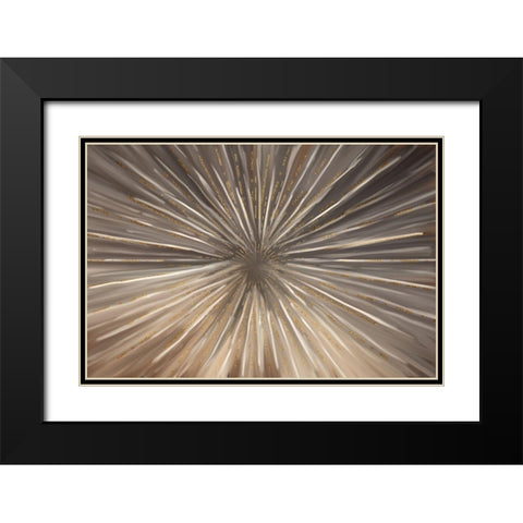 Burst of Life Black Modern Wood Framed Art Print with Double Matting by Allen, Kimberly