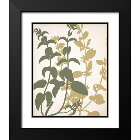 Botanical Spread 2 Black Modern Wood Framed Art Print with Double Matting by Allen, Kimberly