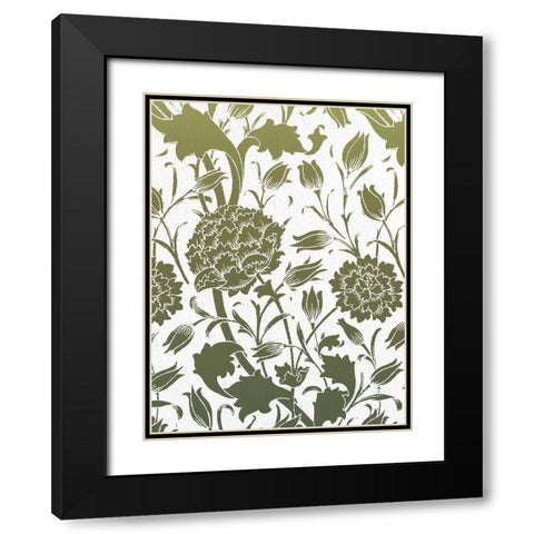 Motif 1 Black Modern Wood Framed Art Print with Double Matting by Allen, Kimberly