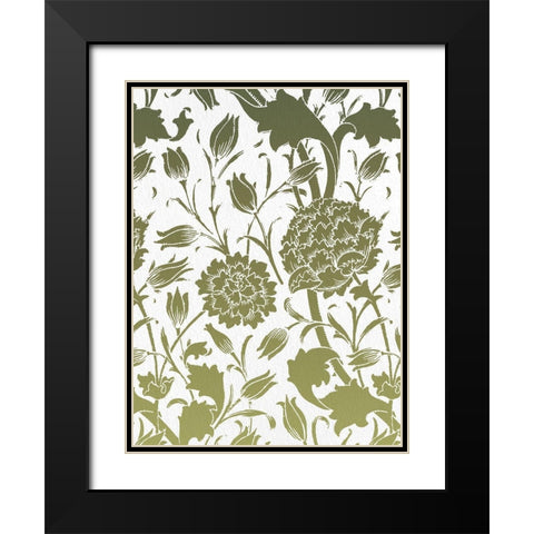 Motif 2 Black Modern Wood Framed Art Print with Double Matting by Allen, Kimberly