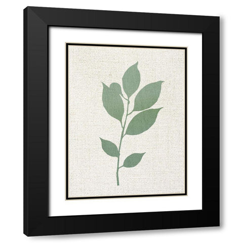 Linen Branches 2 Black Modern Wood Framed Art Print with Double Matting by Allen, Kimberly