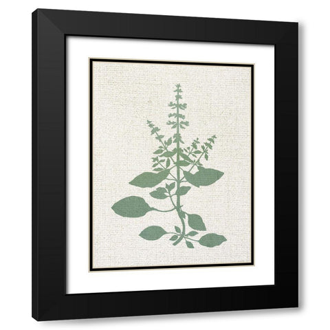 Linen Branches 3 Black Modern Wood Framed Art Print with Double Matting by Allen, Kimberly