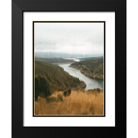 Crest Black Modern Wood Framed Art Print with Double Matting by Allen, Kimberly