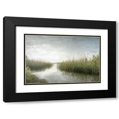 Marsh Black Modern Wood Framed Art Print with Double Matting by Allen, Kimberly