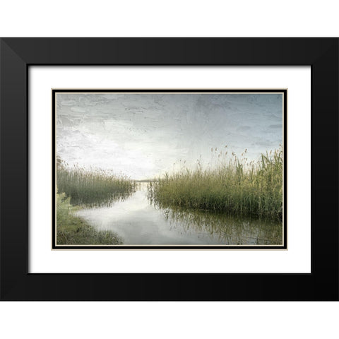 Marsh Black Modern Wood Framed Art Print with Double Matting by Allen, Kimberly