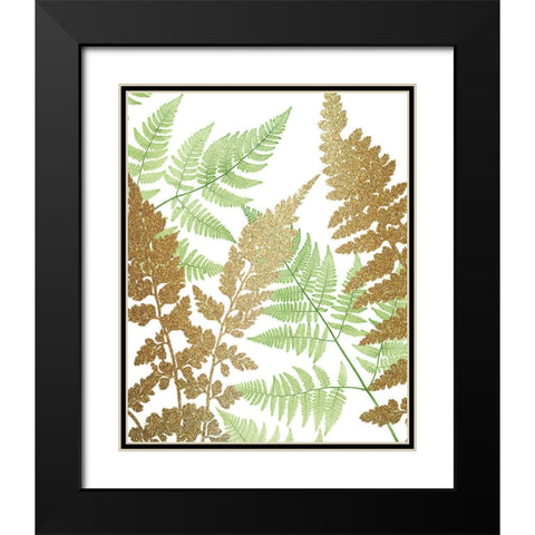 Green Golds 2 Black Modern Wood Framed Art Print with Double Matting by Allen, Kimberly