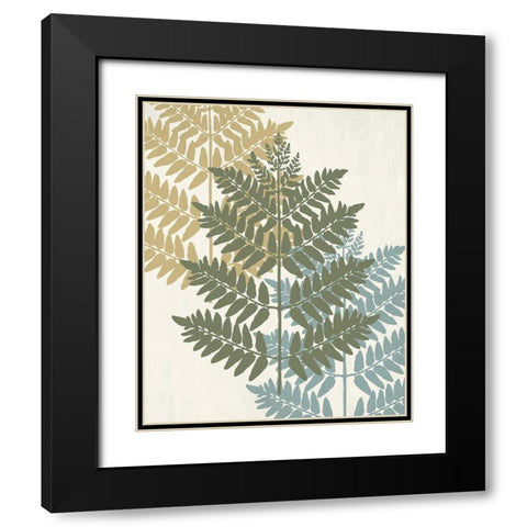 Threes 1 Black Modern Wood Framed Art Print with Double Matting by Allen, Kimberly