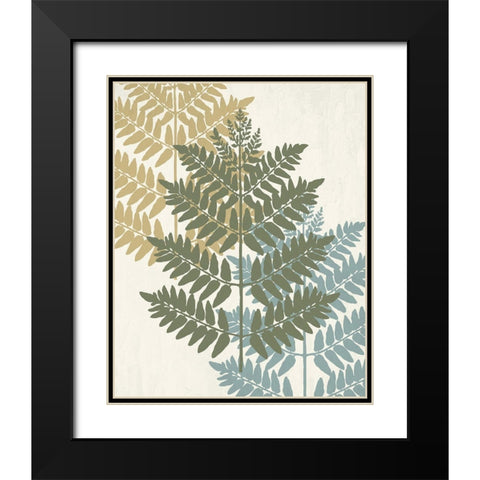 Threes 1 Black Modern Wood Framed Art Print with Double Matting by Allen, Kimberly