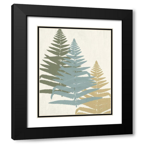 Threes 2 Black Modern Wood Framed Art Print with Double Matting by Allen, Kimberly