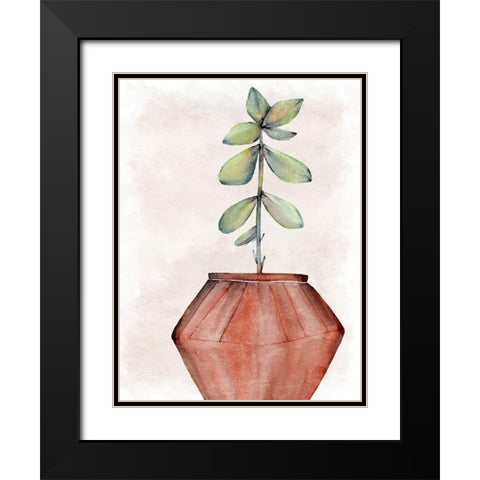 Succulent Plant 2 Black Modern Wood Framed Art Print with Double Matting by Allen, Kimberly