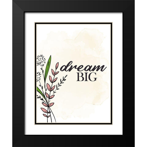Dream Black Modern Wood Framed Art Print with Double Matting by Allen, Kimberly