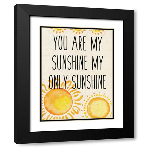 Sunshine A Black Modern Wood Framed Art Print with Double Matting by Allen, Kimberly