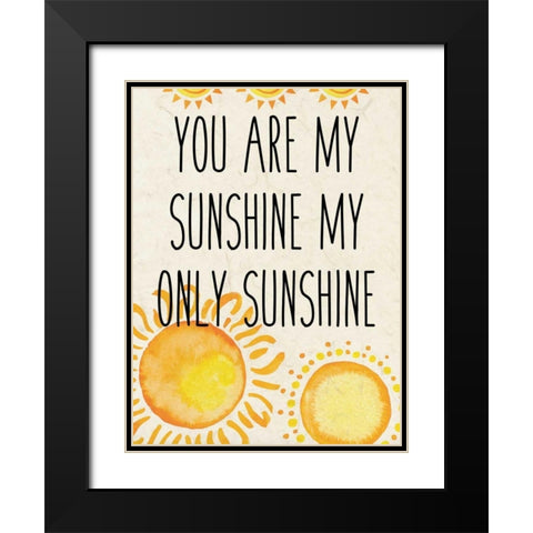 Sunshine A Black Modern Wood Framed Art Print with Double Matting by Allen, Kimberly