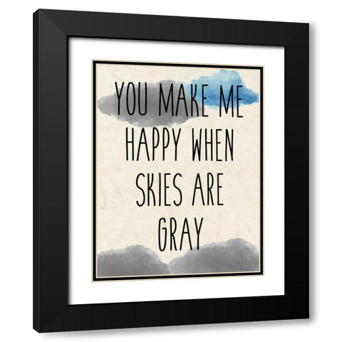 Sunshine B Black Modern Wood Framed Art Print with Double Matting by Allen, Kimberly