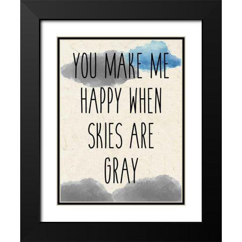 Sunshine B Black Modern Wood Framed Art Print with Double Matting by Allen, Kimberly