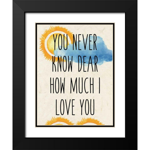 Sunshine C Black Modern Wood Framed Art Print with Double Matting by Allen, Kimberly