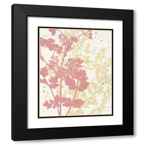 Spring Silhouette 1 Black Modern Wood Framed Art Print with Double Matting by Allen, Kimberly
