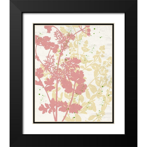 Spring Silhouette 1 Black Modern Wood Framed Art Print with Double Matting by Allen, Kimberly