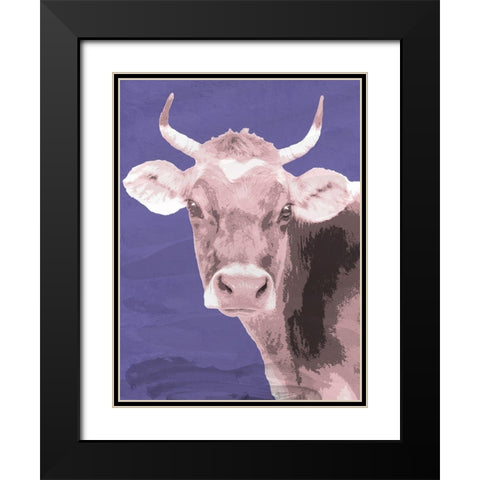 Brown Jersey Black Modern Wood Framed Art Print with Double Matting by Allen, Kimberly