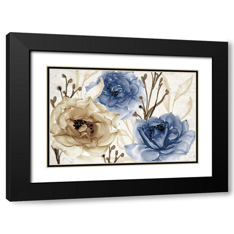 Blooming Black Modern Wood Framed Art Print with Double Matting by Allen, Kimberly