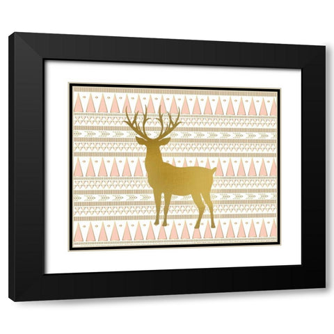 Oh Deer A Black Modern Wood Framed Art Print with Double Matting by Allen, Kimberly