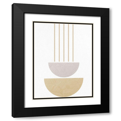 Textured Mid 1 Black Modern Wood Framed Art Print with Double Matting by Allen, Kimberly