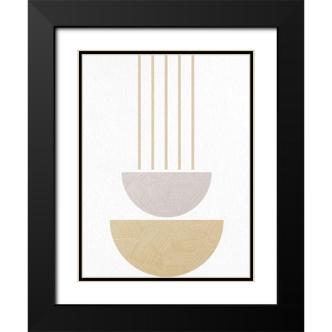 Textured Mid 1 Black Modern Wood Framed Art Print with Double Matting by Allen, Kimberly