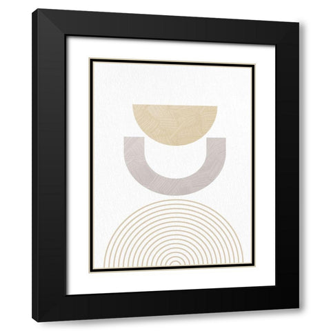Textured Mid 2 Black Modern Wood Framed Art Print with Double Matting by Allen, Kimberly