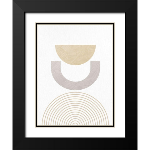Textured Mid 2 Black Modern Wood Framed Art Print with Double Matting by Allen, Kimberly