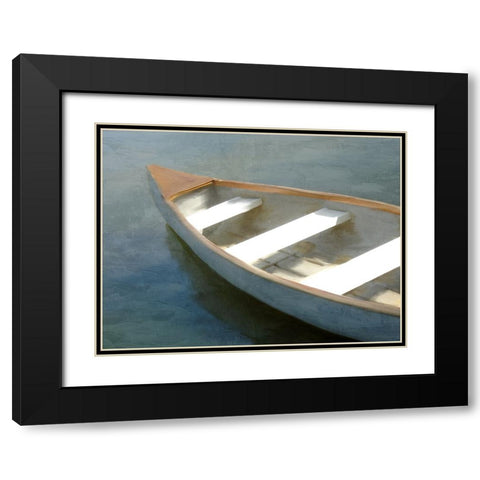 Canoe Time Black Modern Wood Framed Art Print with Double Matting by Allen, Kimberly