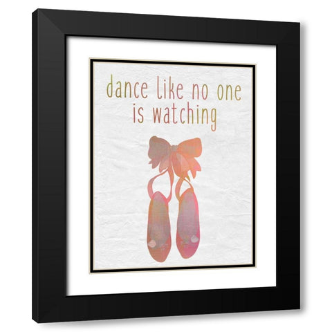 Dance A Black Modern Wood Framed Art Print with Double Matting by Allen, Kimberly