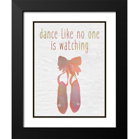 Dance A Black Modern Wood Framed Art Print with Double Matting by Allen, Kimberly
