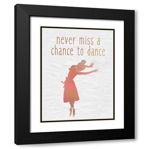 Dance B Black Modern Wood Framed Art Print with Double Matting by Allen, Kimberly