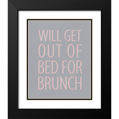 Brunch Black Modern Wood Framed Art Print with Double Matting by Allen, Kimberly