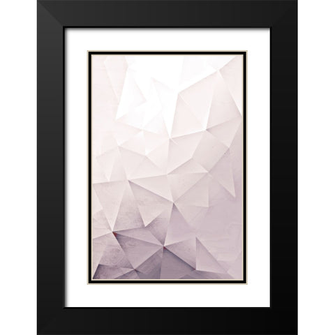 Blush Pink Black Modern Wood Framed Art Print with Double Matting by Allen, Kimberly