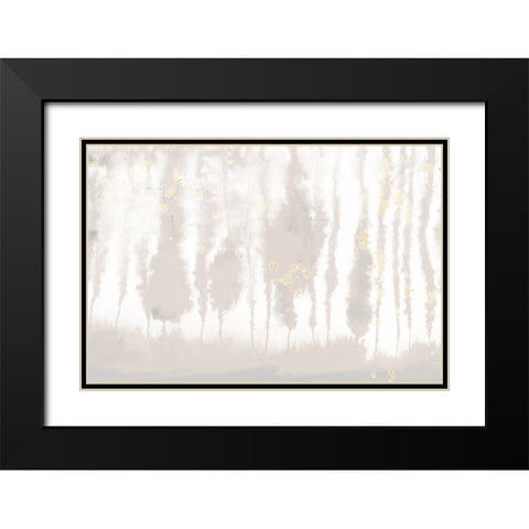 Shaded Trees Black Modern Wood Framed Art Print with Double Matting by Allen, Kimberly
