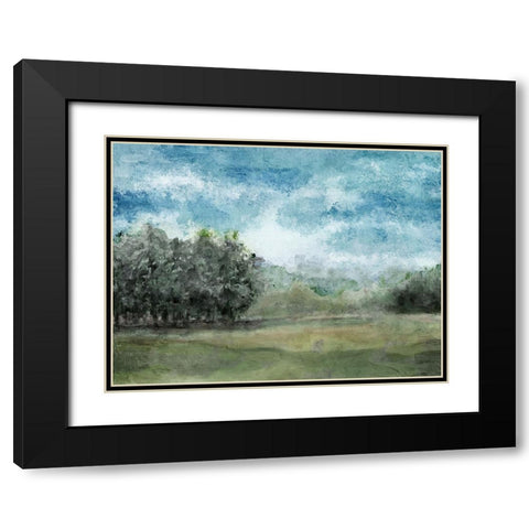Countryside 1 Black Modern Wood Framed Art Print with Double Matting by Allen, Kimberly
