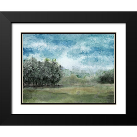 Countryside 1 Black Modern Wood Framed Art Print with Double Matting by Allen, Kimberly