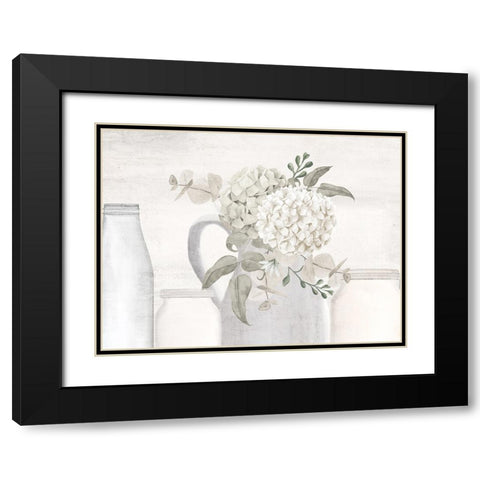 Hydrangea Row Black Modern Wood Framed Art Print with Double Matting by Allen, Kimberly