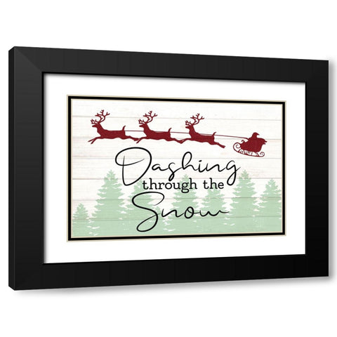 Dashing Black Modern Wood Framed Art Print with Double Matting by Allen, Kimberly