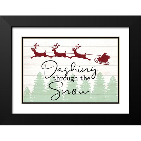 Dashing Black Modern Wood Framed Art Print with Double Matting by Allen, Kimberly