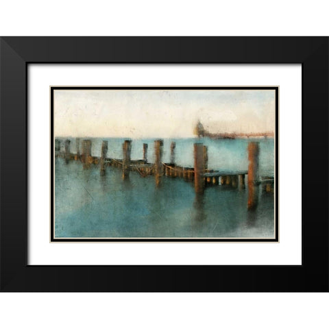 A Day at the Pier Black Modern Wood Framed Art Print with Double Matting by Allen, Kimberly