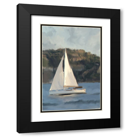 Out To Sea V2 Black Modern Wood Framed Art Print with Double Matting by Allen, Kimberly