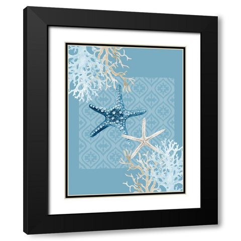 Starfish Tours Black Modern Wood Framed Art Print with Double Matting by Allen, Kimberly